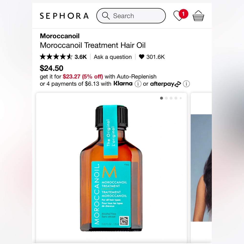 Deluxe Mini Moroccanoil Treatment (10 ml)